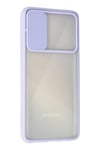Mey İthalat®  Samsung Galaxy A71 Kılıf Palm Buzlu Kamera Sürgülü Silikon - Lila