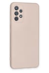 Mey İthalat®  Samsung Galaxy A72 Kılıf Nano içi Kadife Silikon - Pudra