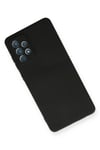 Mey İthalat®  Samsung Galaxy A72 Kılıf Nano içi Kadife Silikon - Siyah