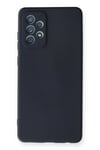 Mey İthalat®  Samsung Galaxy A72 Kılıf Nano içi Kadife Silikon - Lacivert