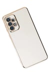 Mey İthalat®  Samsung Galaxy A73 5G Kılıf Volet Silikon - Beyaz