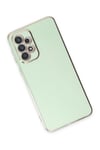 Mey İthalat®  Samsung Galaxy A73 5G Kılıf Volet Silikon - Açık Yeşil