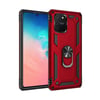 Mey İthalat®  Samsung Galaxy A91 / S10 Lite Kılıf Sofya Yüzüklü Silikon Kapak - Kırmızı