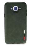Mey İthalat®  Samsung Galaxy J7 Kılıf Loop Deri Silikon - Yeşil