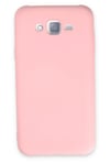 Mey İthalat®  Samsung Galaxy J7 Kılıf Nano içi Kadife Silikon - Pudra