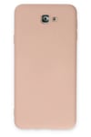 Mey İthalat®  Samsung Galaxy J7 Prime Kılıf Nano içi Kadife Silikon - Pudra