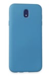Mey İthalat®  Samsung Galaxy J7 Pro / J730 Kılıf Nano içi Kadife Silikon - Mavi