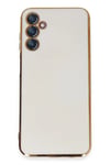 Mey İthalat®  Samsung Galaxy M14 5G Kılıf Volet Silikon - Beyaz