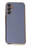 Mey İthalat®  Samsung Galaxy M14 5G Kılıf Volet Silikon - Mavi