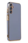 Mey İthalat®  Samsung Galaxy M14 5G Kılıf Volet Silikon - Mavi