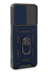 Mey İthalat®  Samsung Galaxy M14 5G Kılıf Pars Lens Yüzüklü Silikon - Lacivert