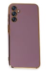 Mey İthalat®  Samsung Galaxy M14 5G Kılıf Volet Silikon - Mor
