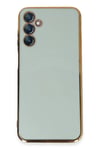 Mey İthalat®  Samsung Galaxy M14 5G Kılıf Volet Silikon - Açık Yeşil