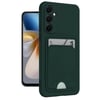 Mey İthalat®  Samsung Galaxy M15 Kelvin Kartvizitli Silikon - Koyu Yeşil