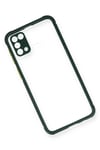 Mey İthalat®  Samsung Galaxy M31 Kılıf Miami Şeffaf Silikon - Koyu Yeşil