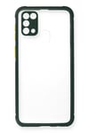 Mey İthalat®  Samsung Galaxy M31 Kılıf Miami Şeffaf Silikon - Koyu Yeşil