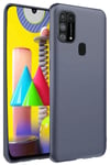 Mey İthalat®  Samsung Galaxy M31 Kılıf Nano içi Kadife Silikon - Gri