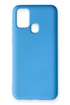 Mey İthalat®  Samsung Galaxy M31 Kılıf Nano içi Kadife Silikon - Mavi