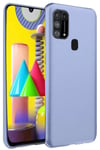 Mey İthalat®  Samsung Galaxy M31 Kılıf Nano içi Kadife Silikon - Lila