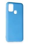 Mey İthalat®  Samsung Galaxy M31 Kılıf Nano içi Kadife Silikon - Mavi