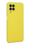 Mey İthalat®  Samsung Galaxy M33 Kılıf Nano içi Kadife Silikon - Sarı