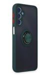 Mey İthalat®  Samsung Galaxy M34 5G Kılıf Montreal Yüzüklü Silikon Kapak - Yeşil