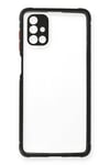 Mey İthalat®  Samsung Galaxy M51 Kılıf Miami Şeffaf Silikon - Siyah