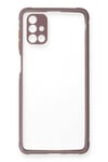 Mey İthalat®  Samsung Galaxy M51 Kılıf Miami Şeffaf Silikon - Açık Mor