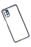 Mey İthalat®  Samsung Galaxy M51 Kılıf Miami Şeffaf Silikon - Gri