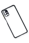 Mey İthalat®  Samsung Galaxy M51 Kılıf Miami Şeffaf Silikon - Lacivert