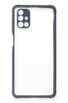Mey İthalat®  Samsung Galaxy M51 Kılıf Miami Şeffaf Silikon - Gri