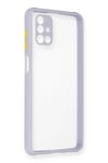 Mey İthalat®  Samsung Galaxy M51 Kılıf Miami Şeffaf Silikon - Lila