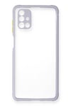 Mey İthalat®  Samsung Galaxy M51 Kılıf Miami Şeffaf Silikon - Lila