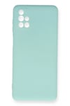Mey İthalat®  Samsung Galaxy M51 Kılıf Nano içi Kadife Silikon - Turkuaz