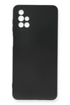 Mey İthalat®  Samsung Galaxy M51 Kılıf Nano içi Kadife Silikon - Siyah