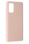 Mey İthalat®  Samsung Galaxy Note 20 Kılıf Nano içi Kadife Silikon - Pudra