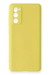 Mey İthalat®  Samsung Galaxy S20 FE Kılıf Nano içi Kadife Silikon - Sarı