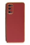 Mey İthalat®  Samsung Galaxy S20 Kılıf Volet Silikon - Kırmızı