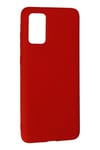 Mey İthalat®  Samsung Galaxy S20 Plus Kılıf Nano içi Kadife Silikon - Kırmızı