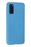 Mey İthalat®  Samsung Galaxy S20 Plus Kılıf Nano içi Kadife Silikon - Mavi