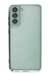 Mey İthalat®  Samsung Galaxy S21 FE Kılıf  Lensli Silikon - Yeşil