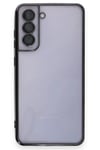 Mey İthalat®  Samsung Galaxy S21 FE Kılıf  Lensli Silikon - Siyah