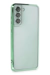 Mey İthalat®  Samsung Galaxy S21 FE Kılıf  Lensli Silikon - Yeşil