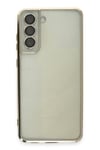 Mey İthalat®  Samsung Galaxy S21 FE Kılıf  Lensli Silikon - Gold