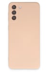 Mey İthalat®  Samsung Galaxy S21 Kılıf Nano içi Kadife Silikon - Pudra