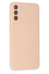 Mey İthalat®  Samsung Galaxy S21 Kılıf Nano içi Kadife Silikon - Pudra