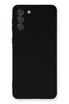 Mey İthalat®  Samsung Galaxy S21 Plus Kılıf Nano içi Kadife Silikon - Siyah