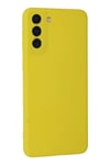 Mey İthalat®  Samsung Galaxy S21 Plus Kılıf Nano içi Kadife Silikon - Sarı