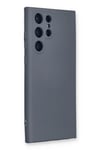 Mey İthalat®  Samsung Galaxy S22 Ultra Kılıf Nano içi Kadife Silikon - Gri