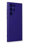 Mey İthalat®  Samsung Galaxy S22 Ultra Kılıf Nano içi Kadife Silikon - Mor